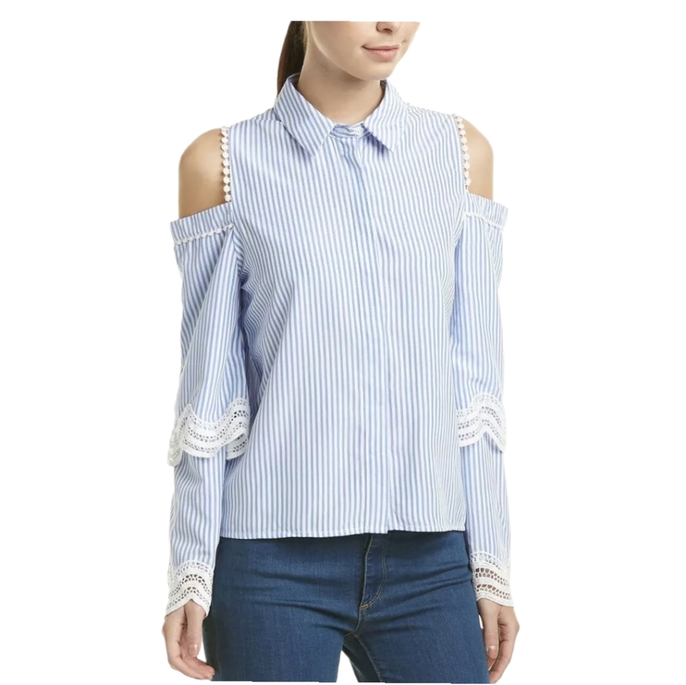 Walter Baker DARLENE TOP Striped Blouse S